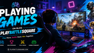 Playing Games on Blog PlayBattleSquare